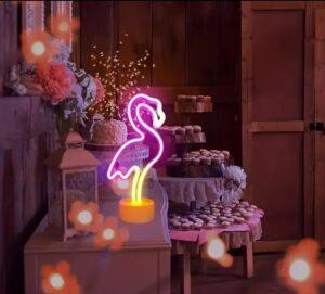 ניאון וייב פלמינגו ורוד