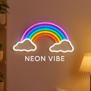 ניאון וייב קשת בענן