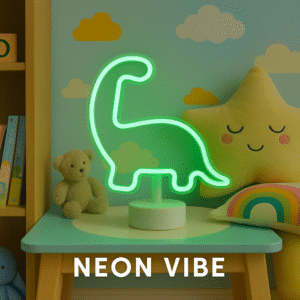 ניאון וייב דינוזאור "זאורופוסידון" ירוק