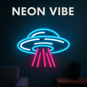 ניאון וייב חללית