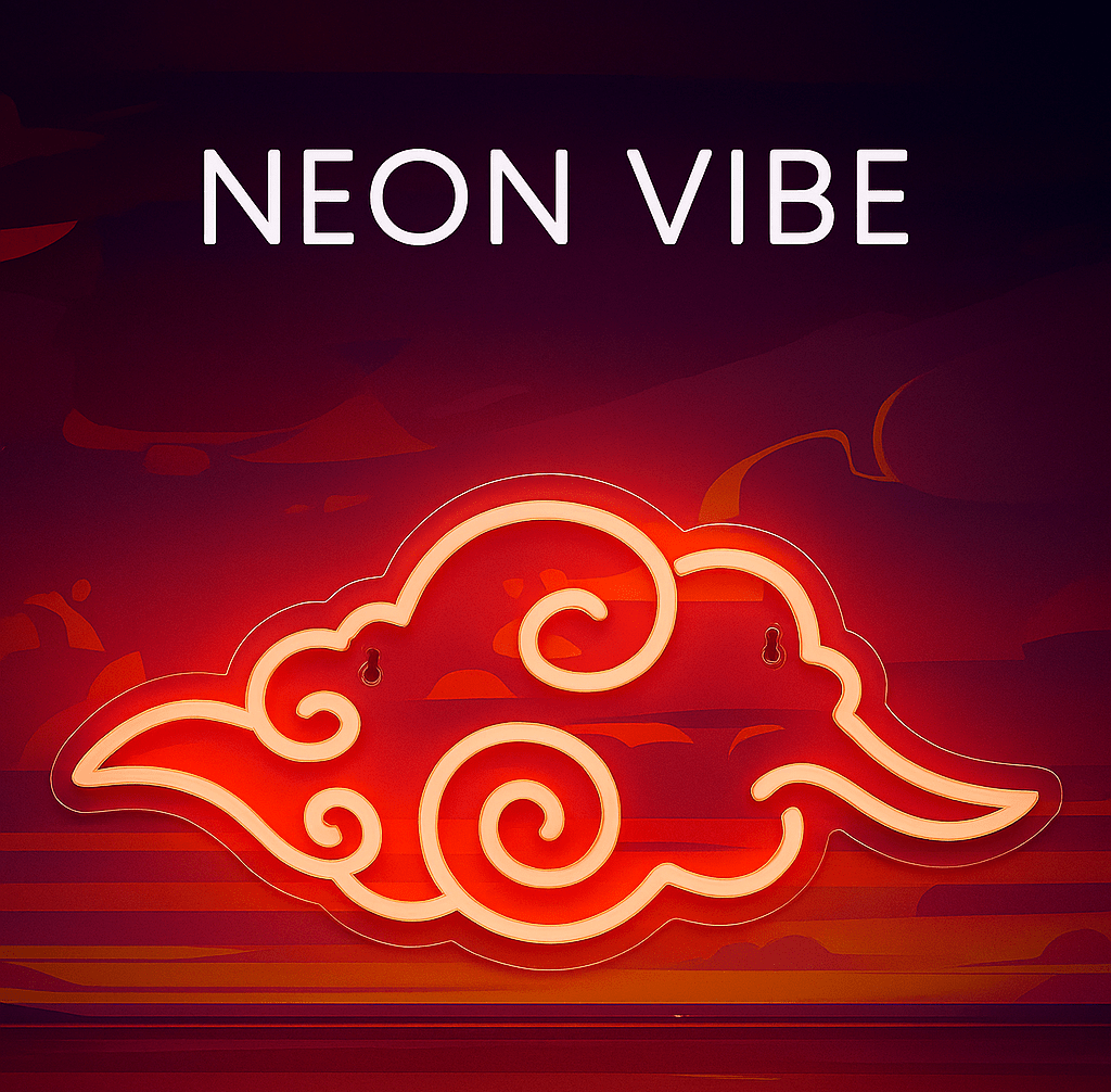 ניאון וייב נארוטו סמל akatsuki