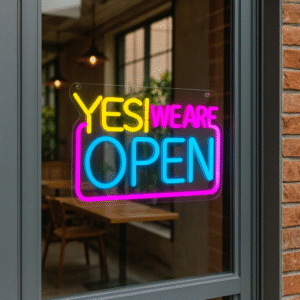 ניאון וייב לעסקים yes! we are open