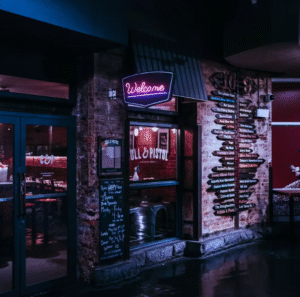 ניאון וייב לעסקים welcome ורוד (סגנון 2)